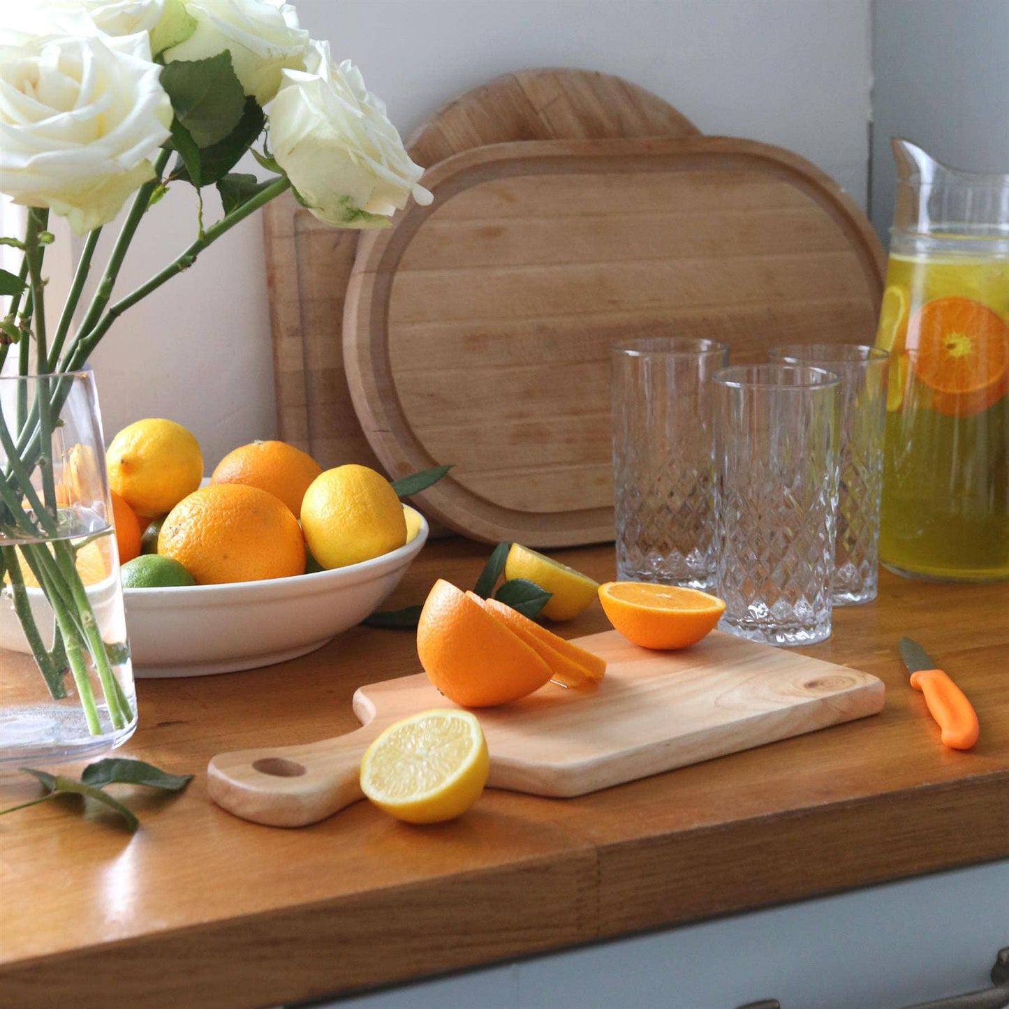 Natural Wood Chopping Board with Handle
