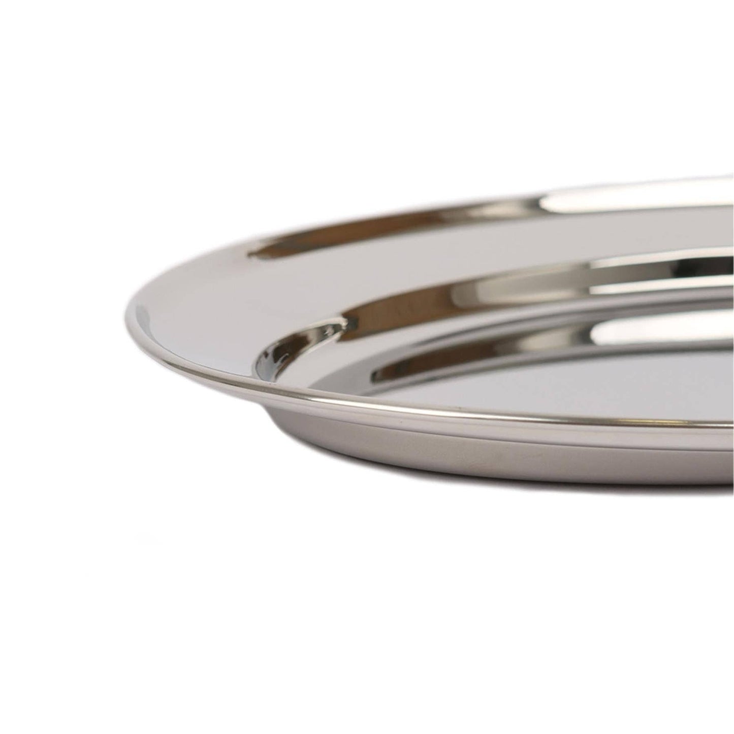 Oval Stainless Steel Serving Platter