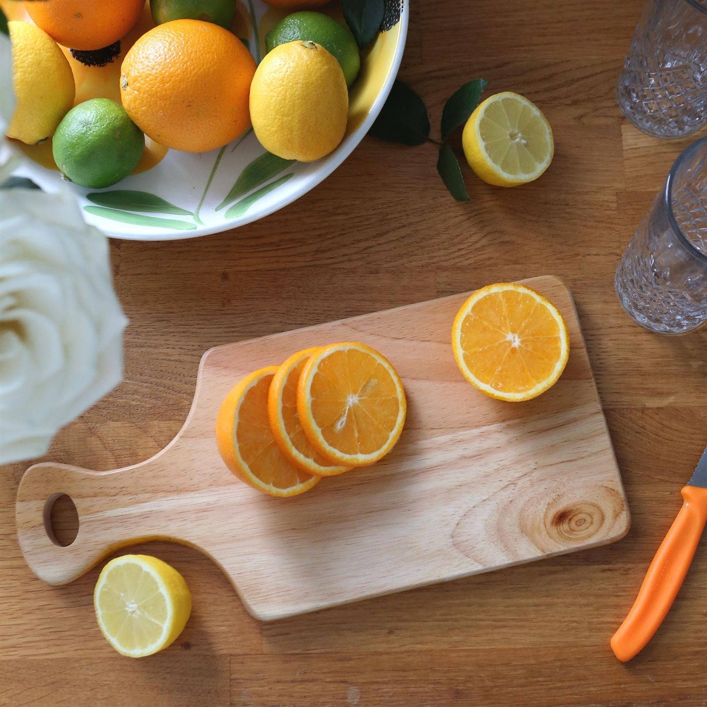 Natural Wood Chopping Board with Handle