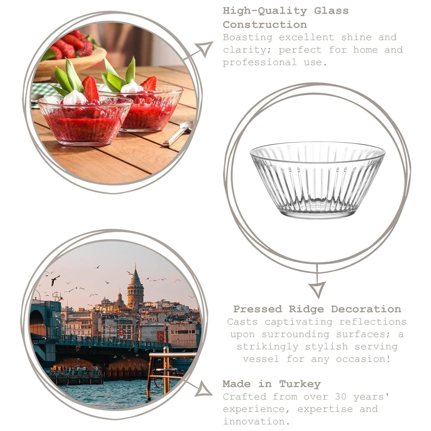 Hestia Glass Snack Bowl